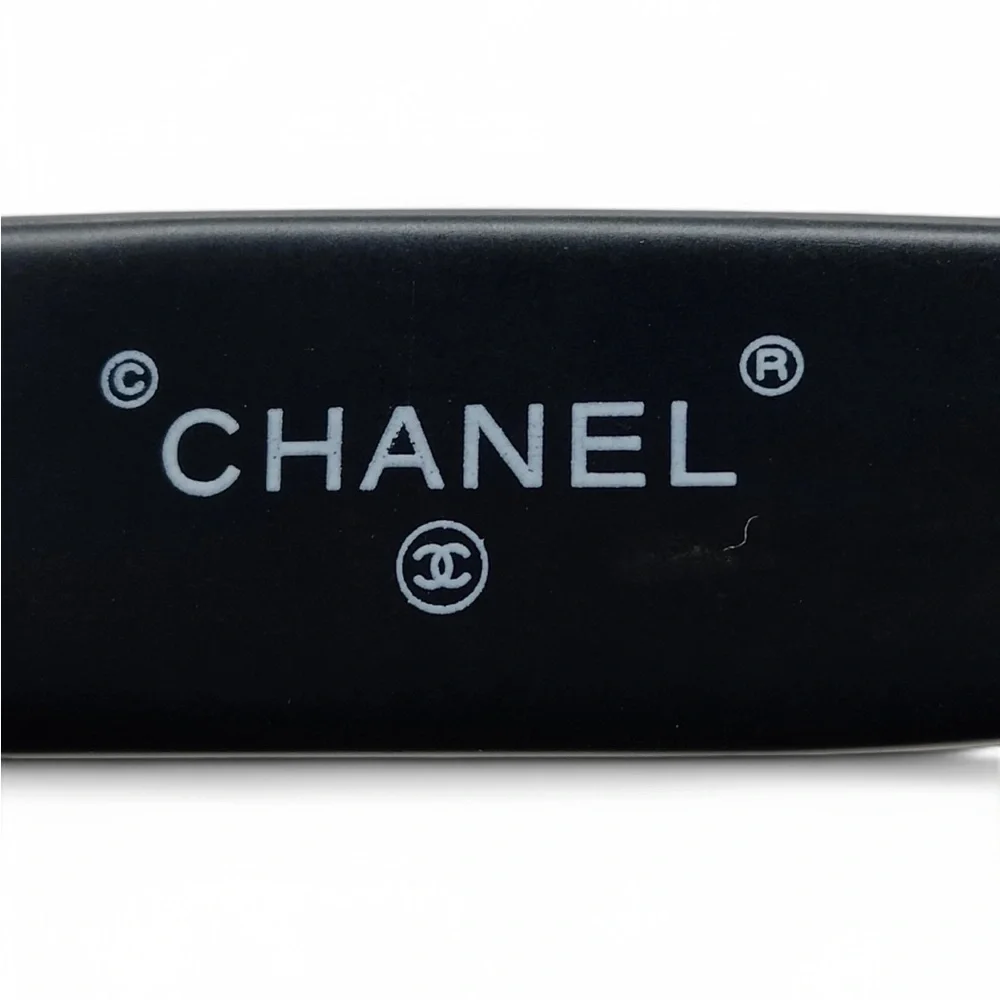 CHANEL Black CC Square Frame Sunglasses